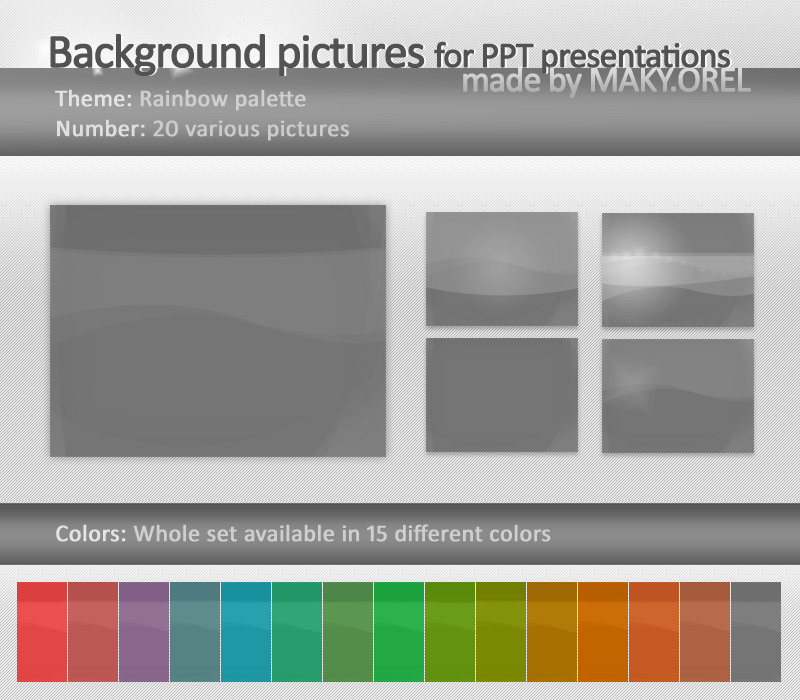 PPT BACKGROUNDS: Rainbow palette by MAKY-OREL on DeviantArt