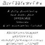 Scribblewrite hand drawn font TTF