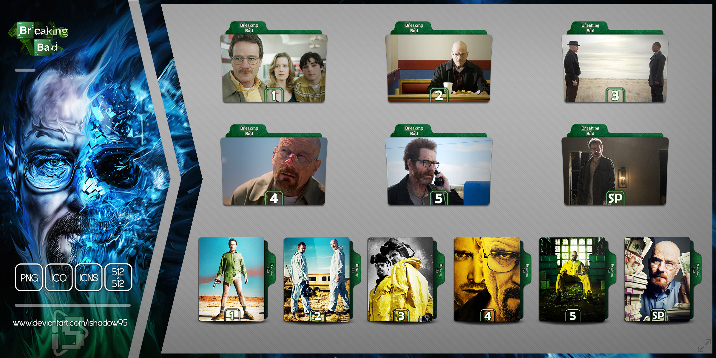 Breaking Bad Seasons Folder Icon by iShadow95 on DeviantArt