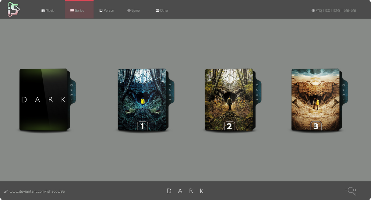 Dark Folder Icon Version 3 by iShadow95 on DeviantArt