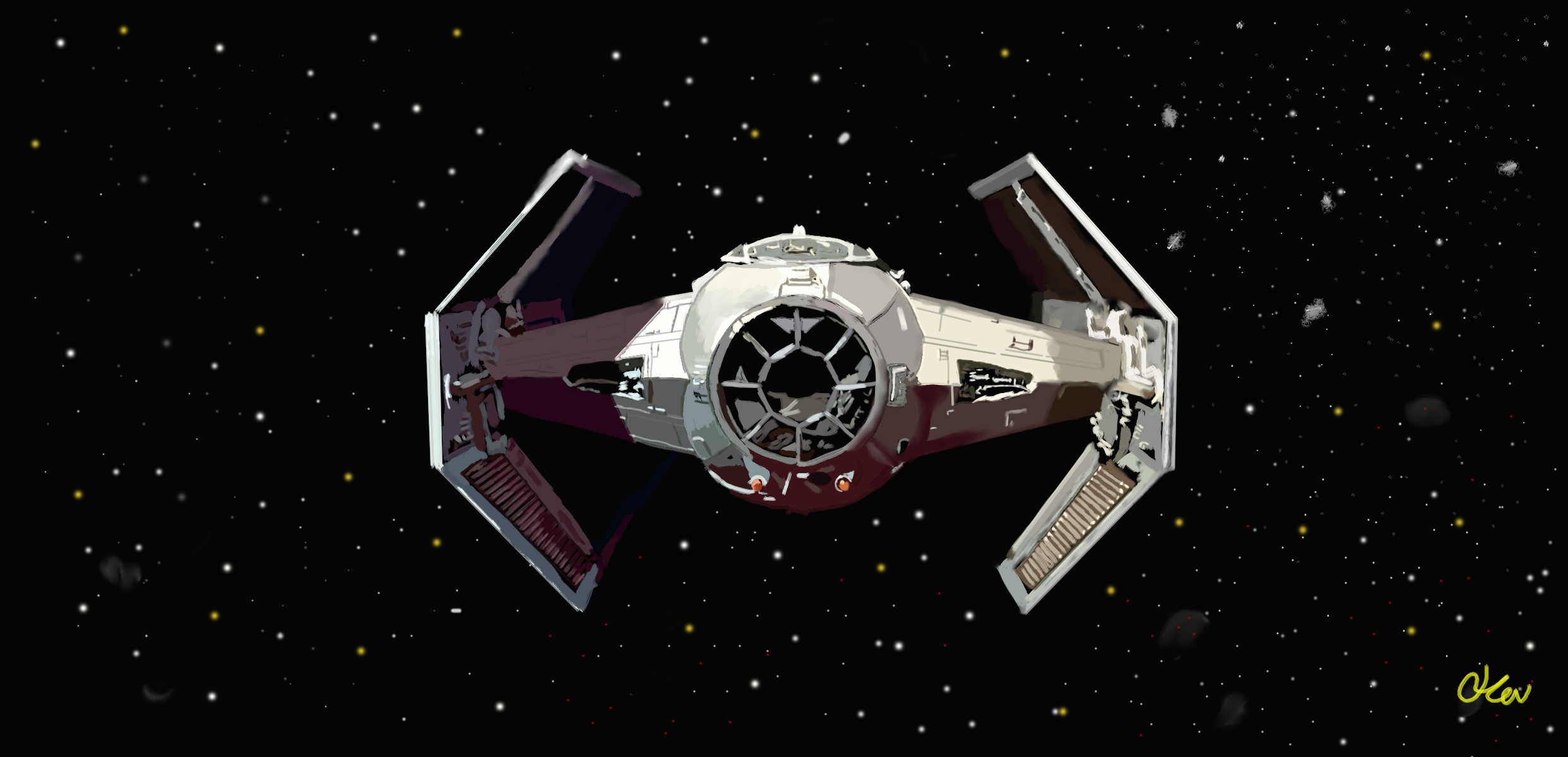 Vader's Tie Fighter by Kevinio83 on DeviantArt