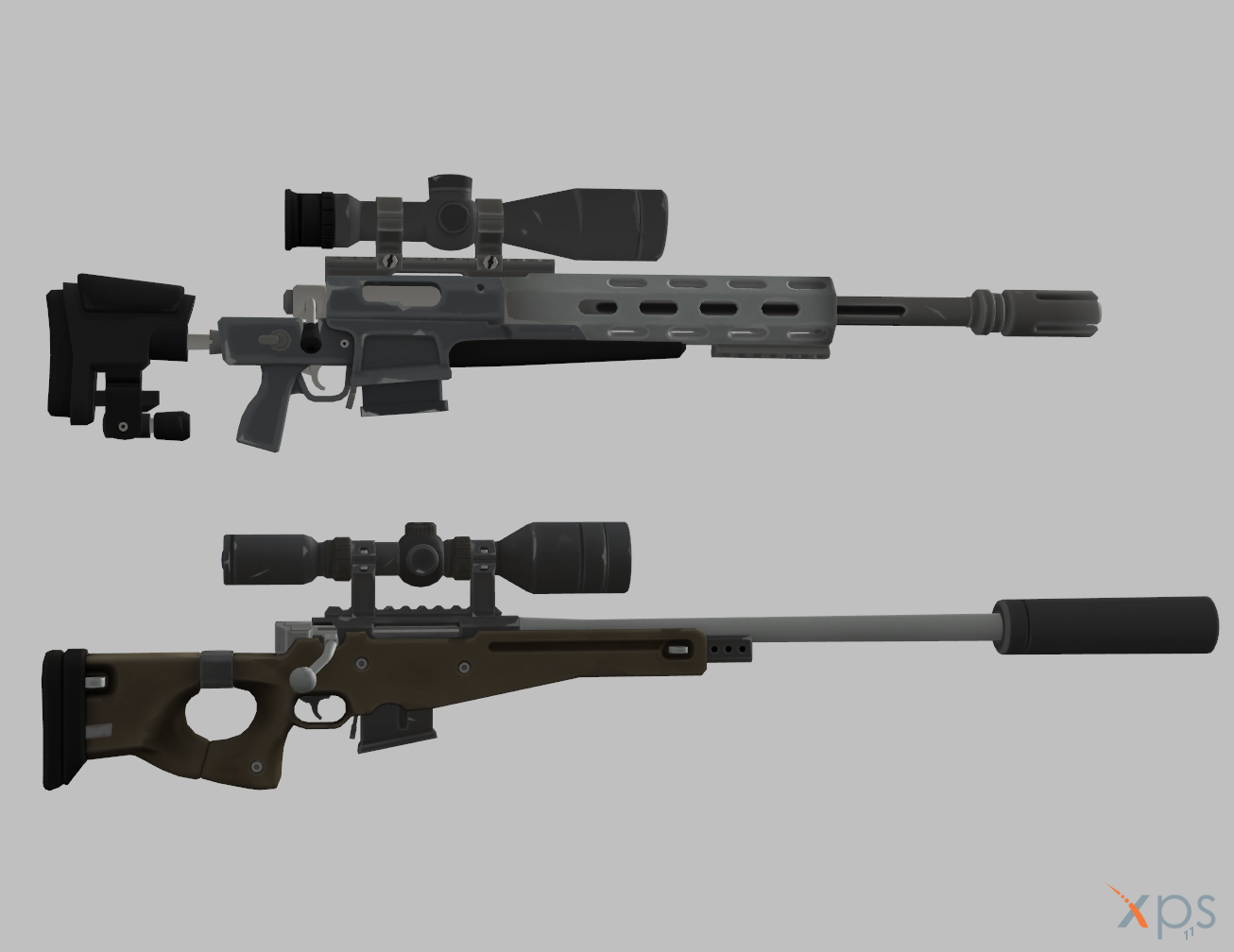 Fortnite - Sniper Rifle (+ Silencer) by VasiaKlimov on DeviantArt