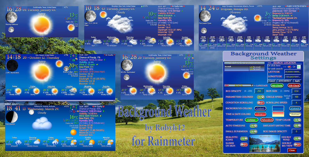 Mini Weather Deviantart Background Weather 2.5 (Updated 01/27/2024) by Robyh12 on DeviantArt