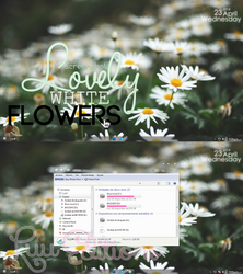 Lovely White Flowers Screenshot