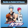 Kuroko no Basket 3rd Season - Anime Icon