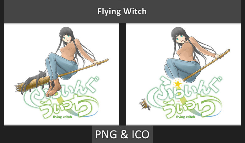 Flying Witch Anime Icon By Rizmannf On Deviantart