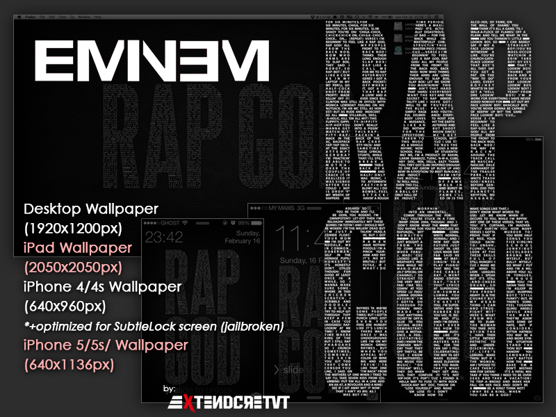 RAP GOD WALLS