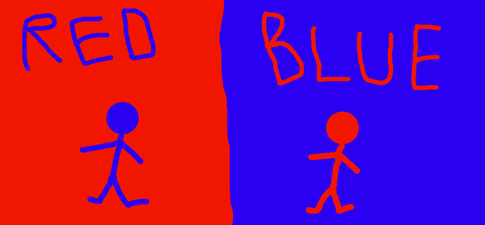 Red and Blue by superfoxdeer on DeviantArt