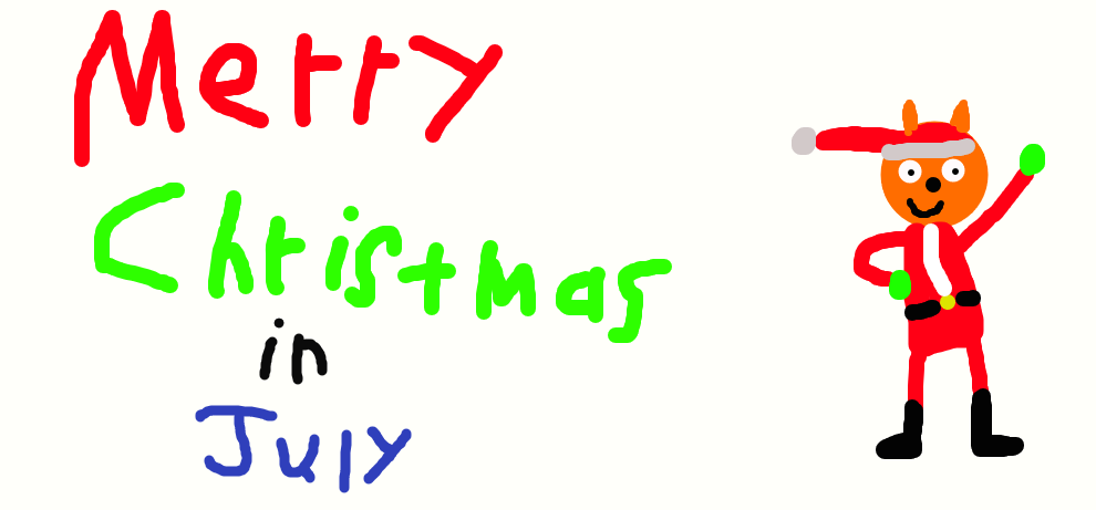 Merry Christmas in July by superfoxdeer on DeviantArt