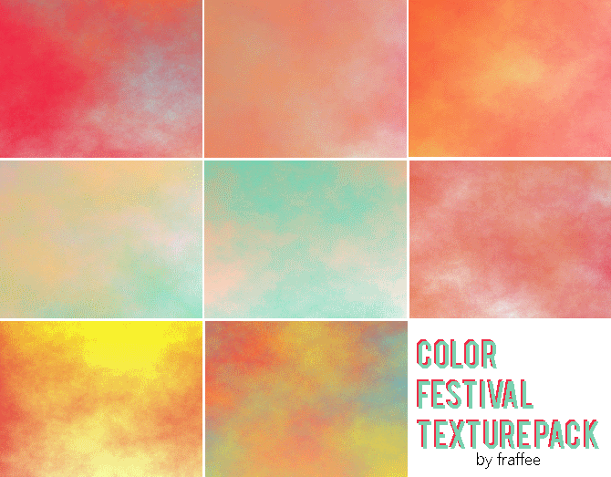 Color Festival Texture Pack by Fraffee