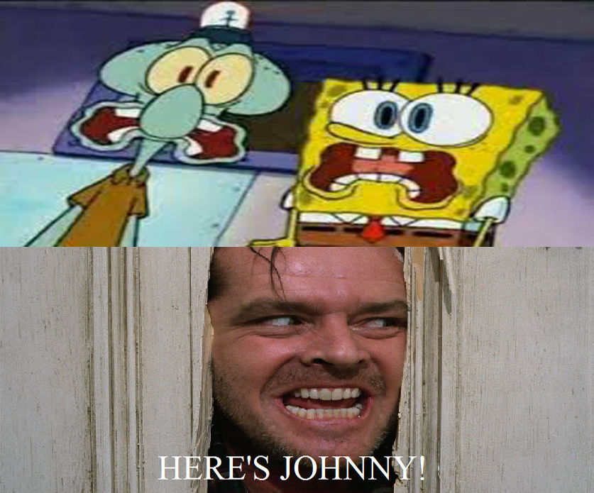 Here's Johnny SpongeBob and Squidward by jlanglet on DeviantArt