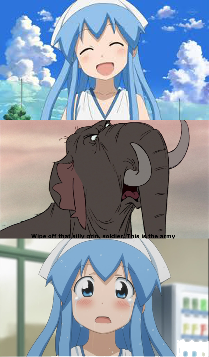 Wipe off that Silly Grin Ika Musume by jlanglet on DeviantArt