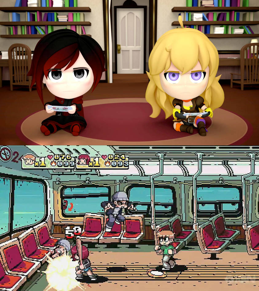 Ruby And Yang Plays Scott Pilgrim Vs The World By Jlanglet