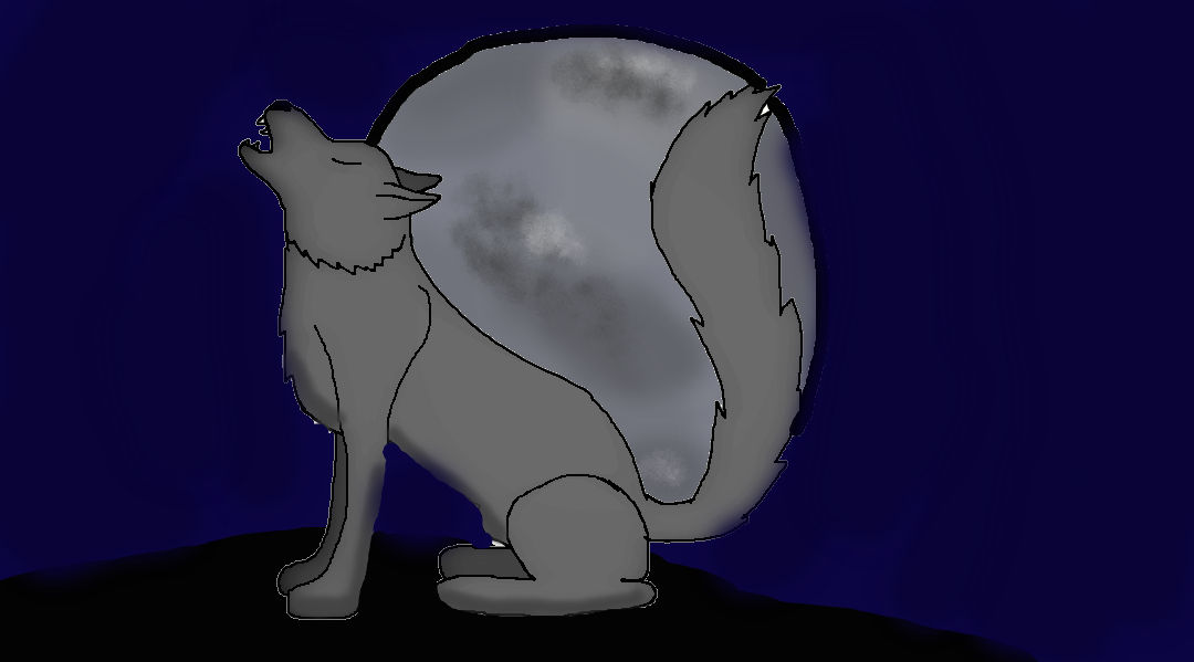 Wolf and Moon by WeAreTheOriginals on DeviantArt
