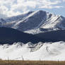Mountain Winter Snow Field Background stock