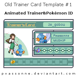 Old Trainer Card Template 1