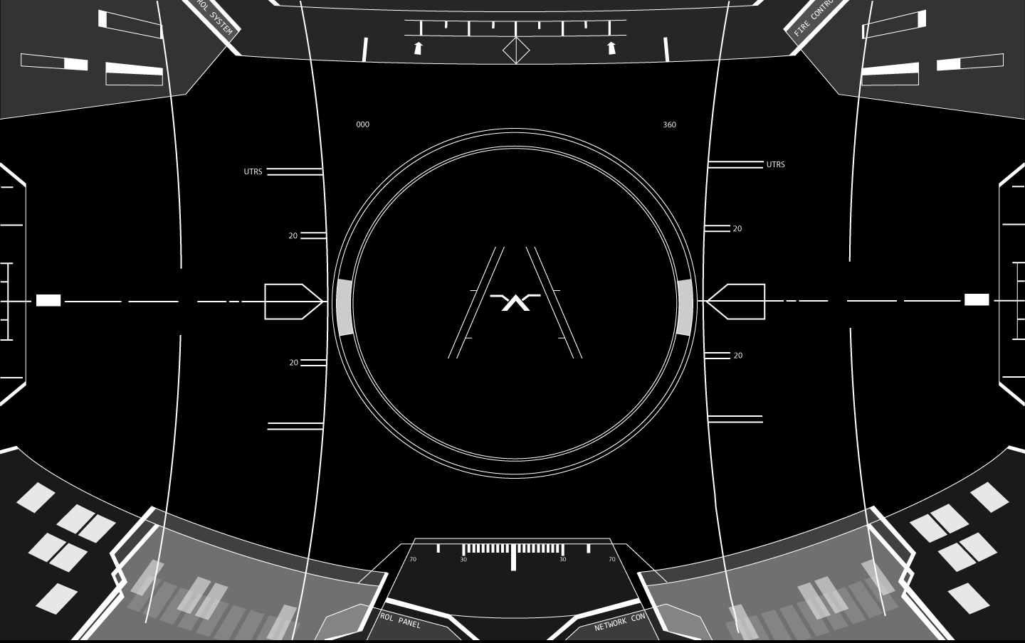 Halo Prototype HUD - White