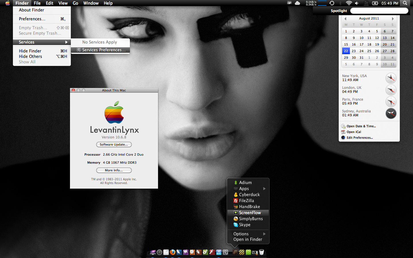 Black OSX 10.6.8 SnowLeopard