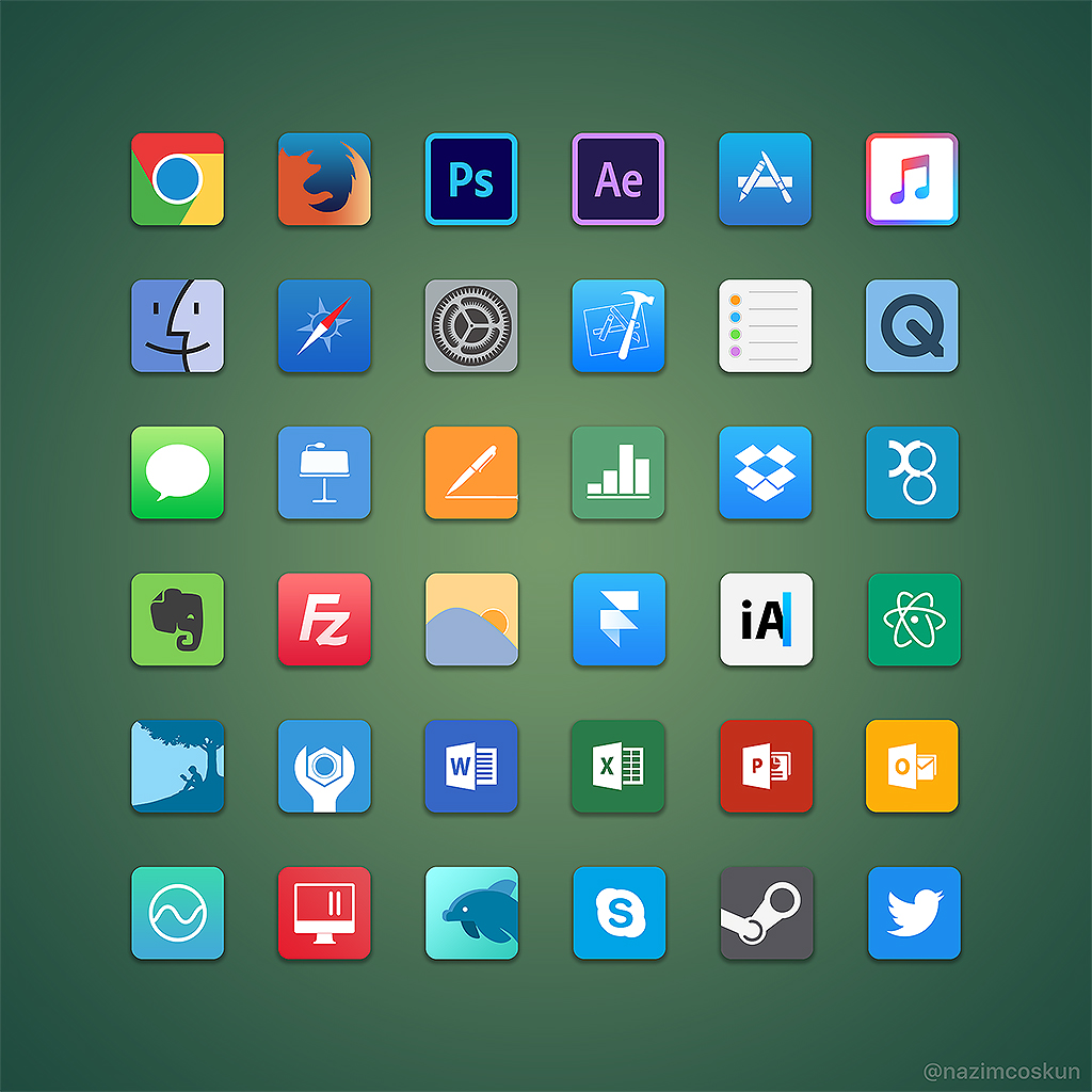 macOS App Icons by nazimcoskun on DeviantArt