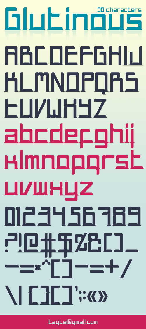 Glutinous font