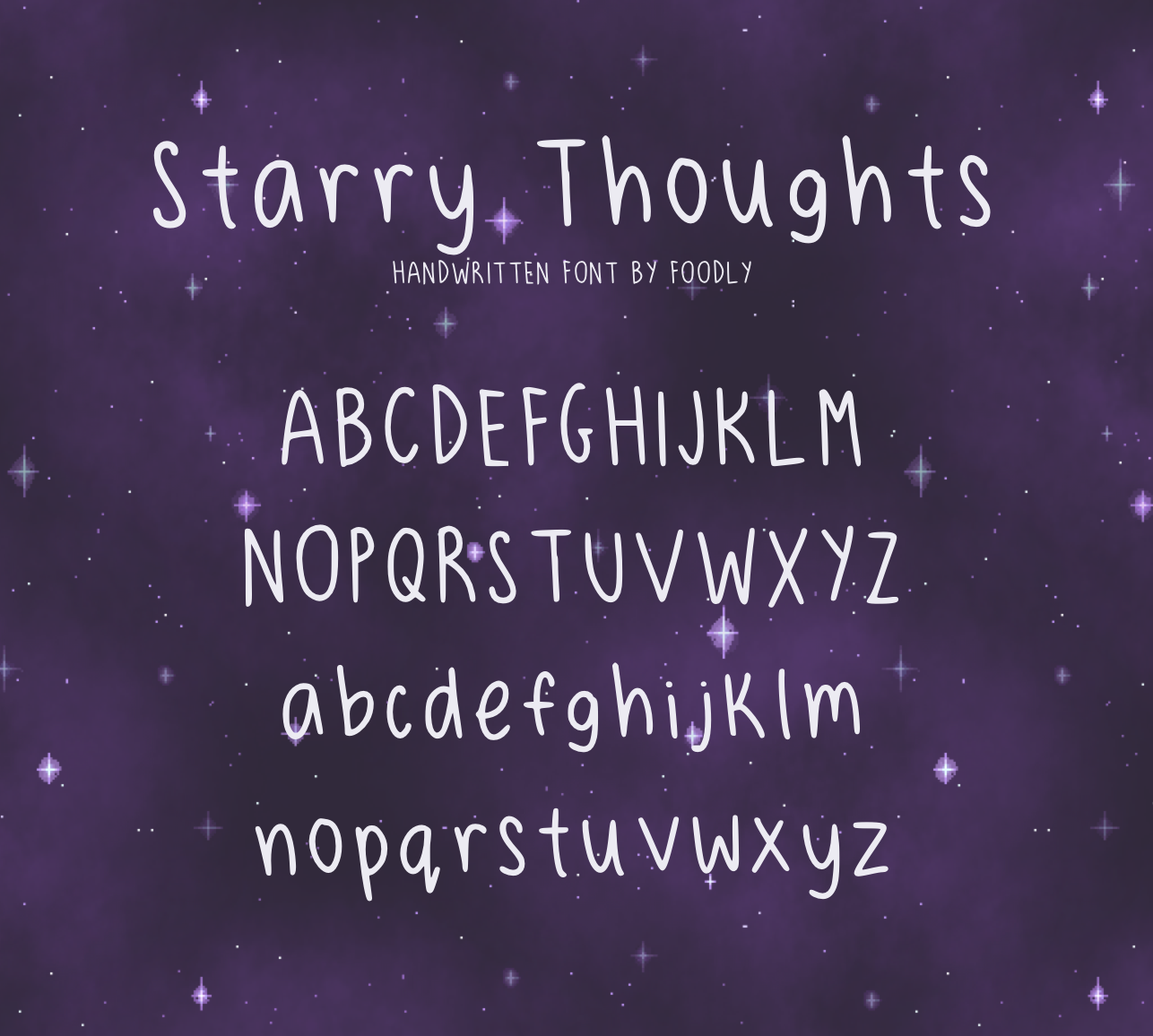 Starry Thoughts Free Font