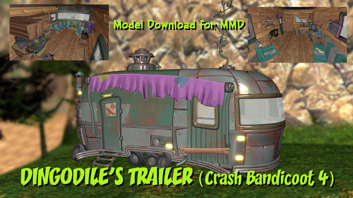 MMD Stage DL - Dingodile's Trailer (Crash 4)