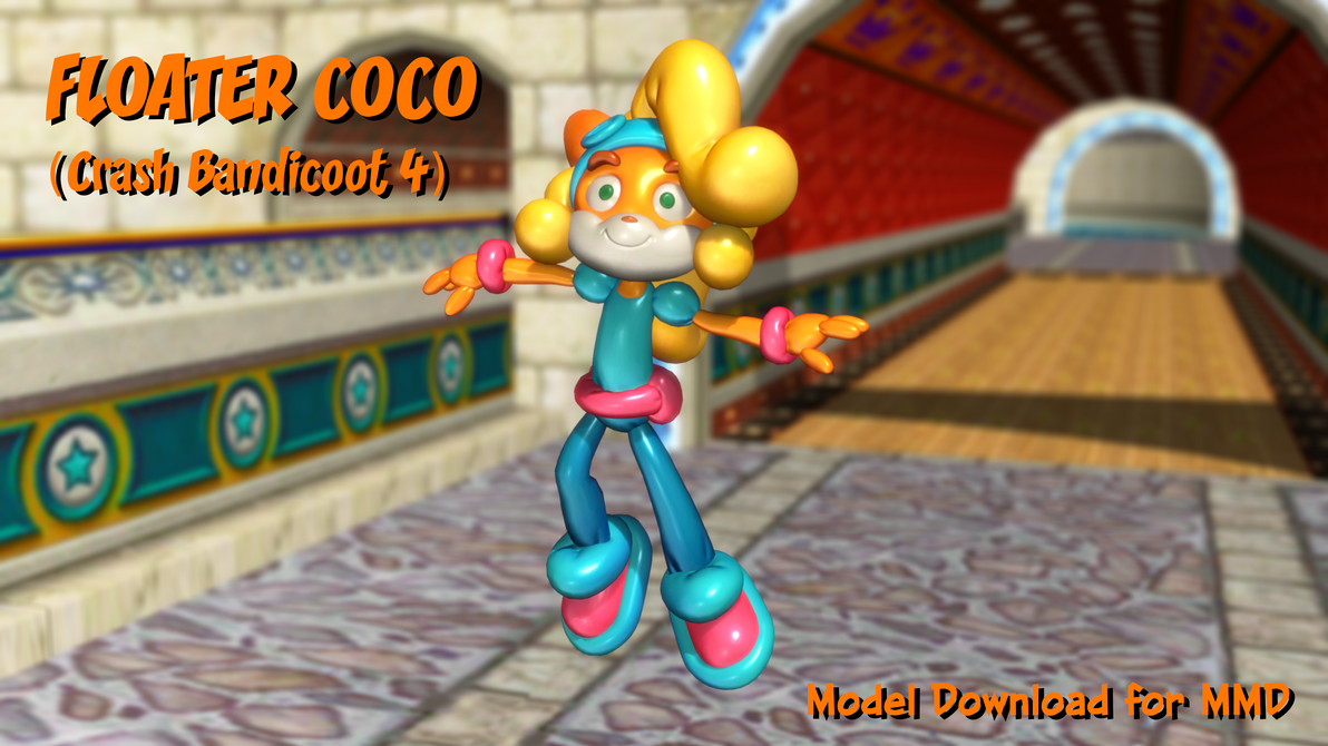 MMD Model Download - Floater Coco (Crash 4)