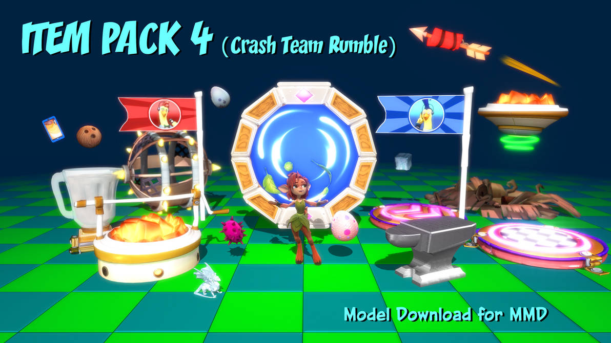 MMD Model DL - Item Pack 4 (Crash Team Rumble)