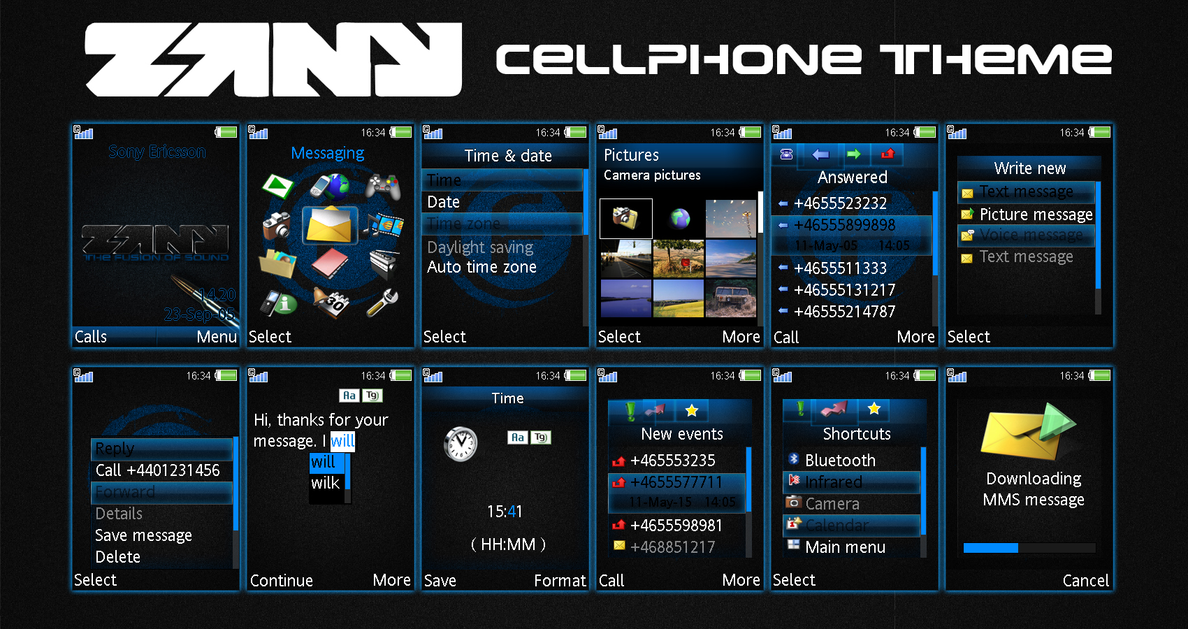 ZANY Cell Phone Theme