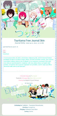 Tsuritama Free Journal Skin