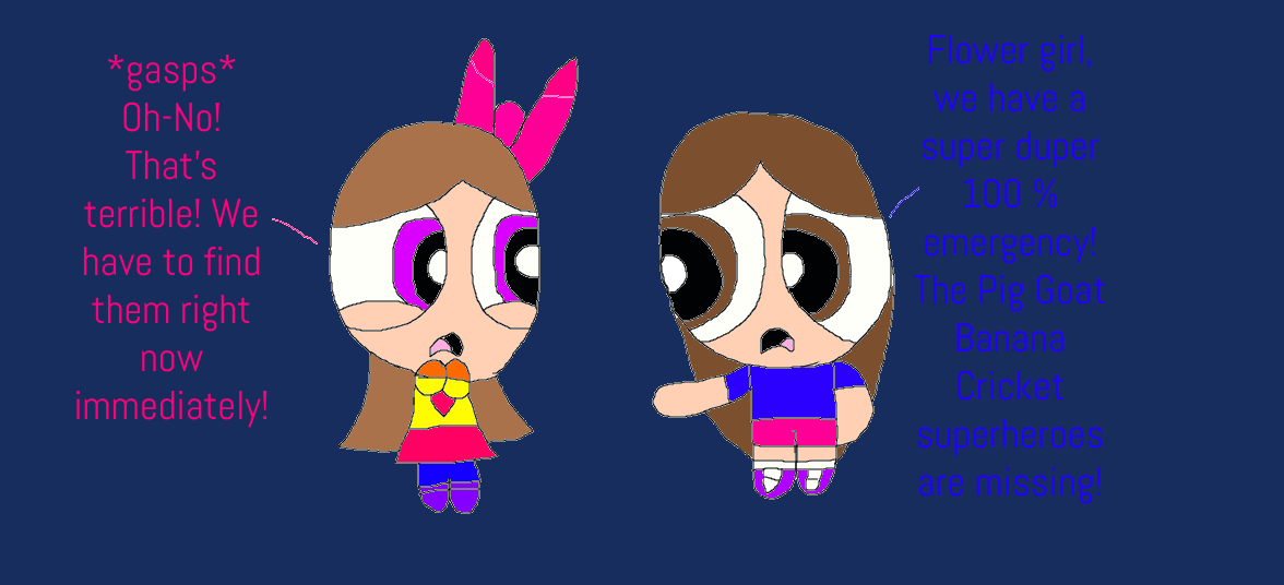 The missing Pig Goat Banana Cricket superheroes by cianablue on DeviantArt