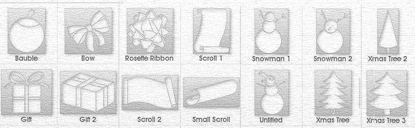 Xmas Stencils Package File for ArtRage 4 and Lite