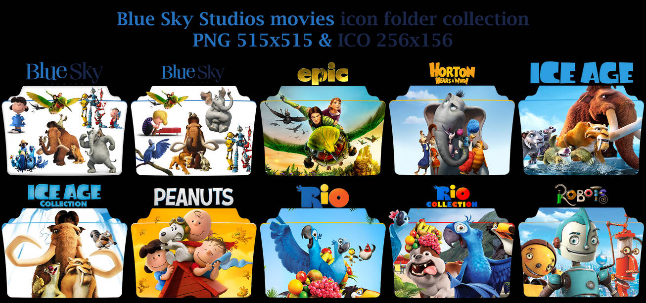 Blue Sky Studio Icon Folder Collection By Mohandor On Deviantart