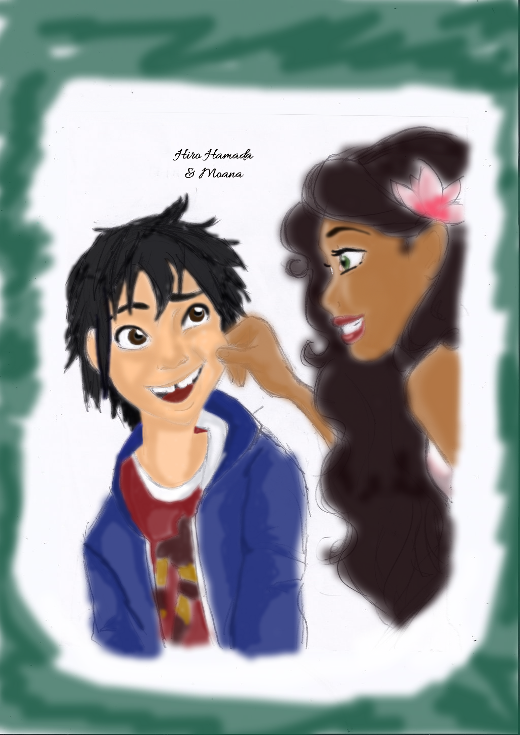Hiro Hamada and Moana by Saltinlight on DeviantArt