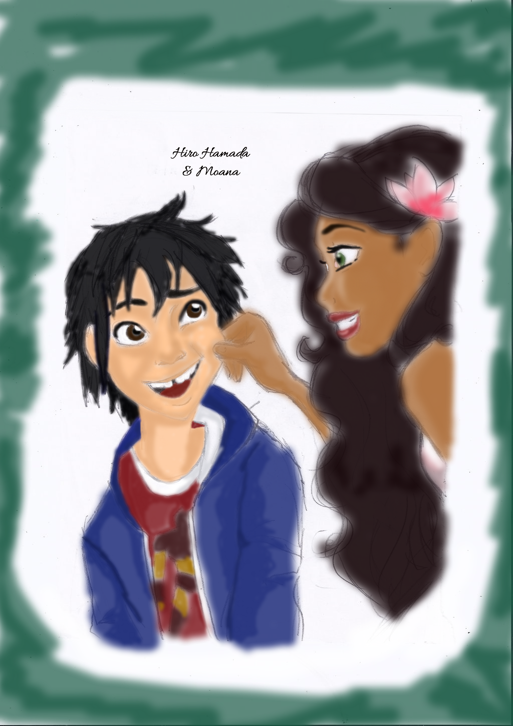 Hiro Hamada and Moana