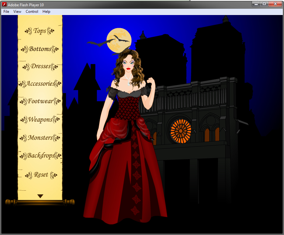 vampire slayer dress up game