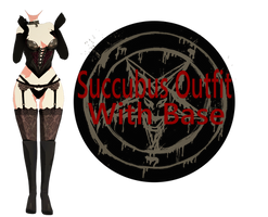 MMD Succubus OUTFIT With Base DL