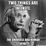 Two Things Are Infinite