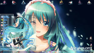 Win 7 Theme Hatsune Miku Vocaloid By Bazzh By Suck Style On Deviantart