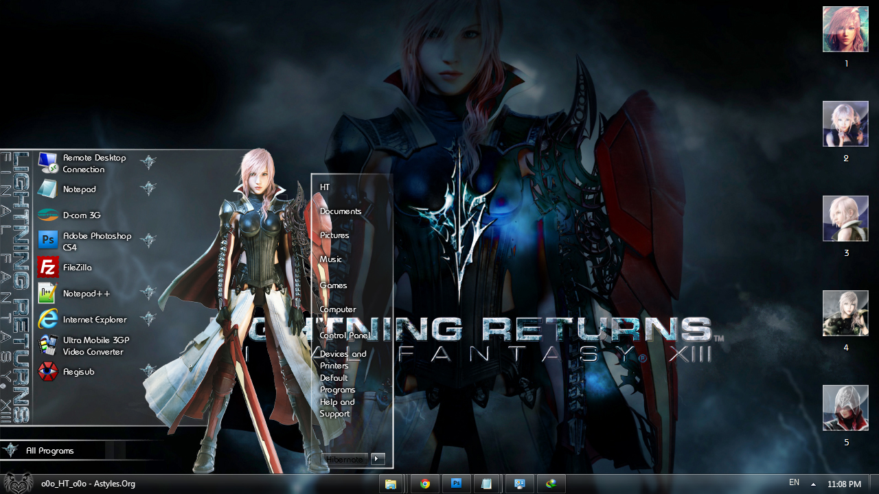 Visual Styles 7 ~ Final Fantasy- Lightning-Returns