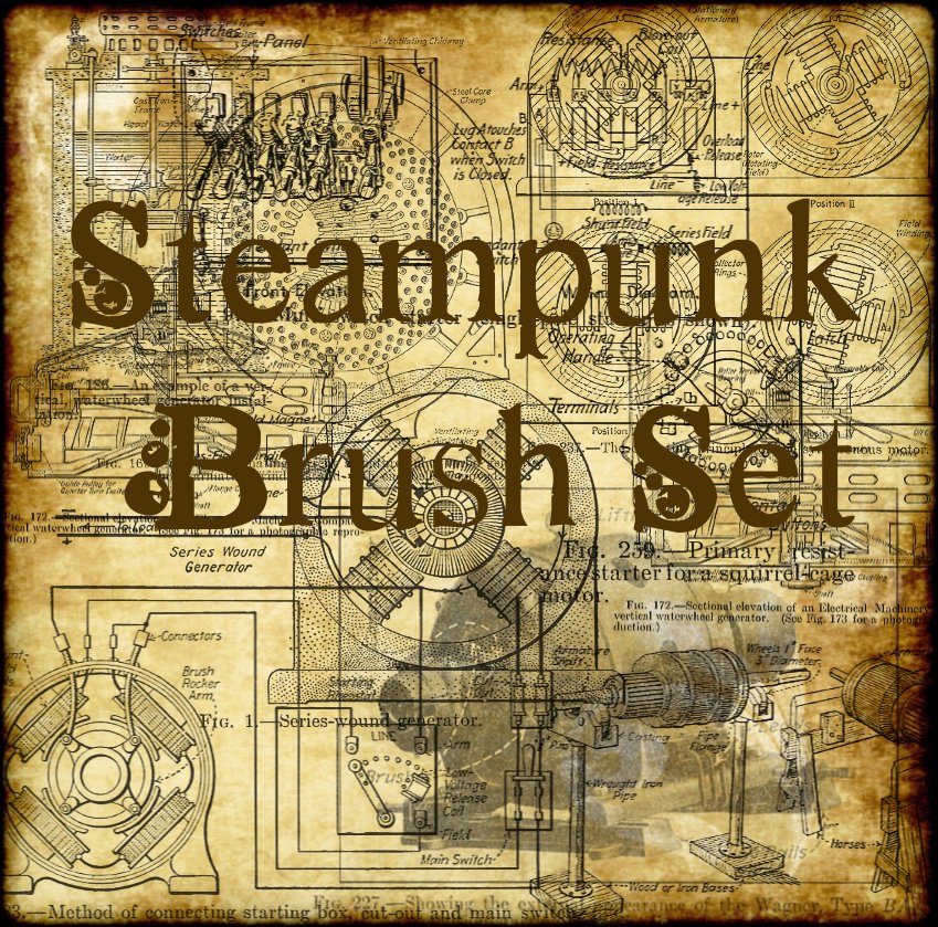 Steampunk Brush Set