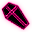 Coffin Dark Pink Cursor