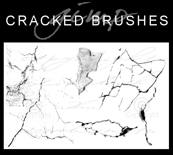 6 Cracked Brushes