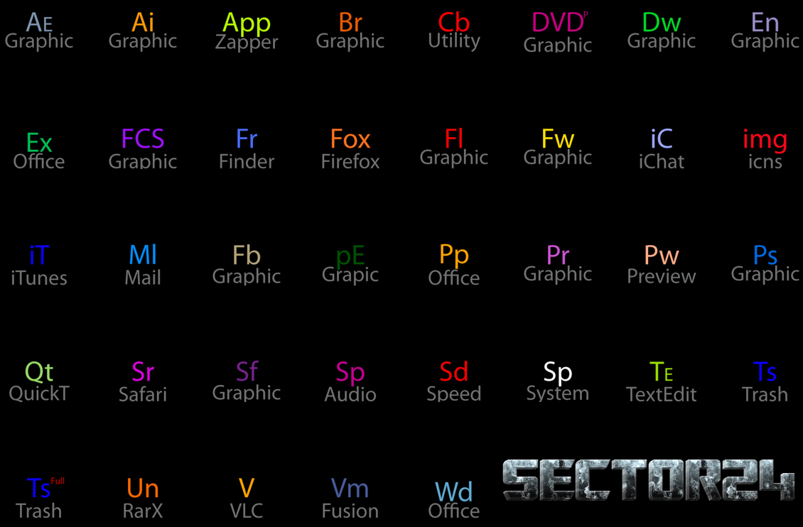 Sector24 Dock Icons