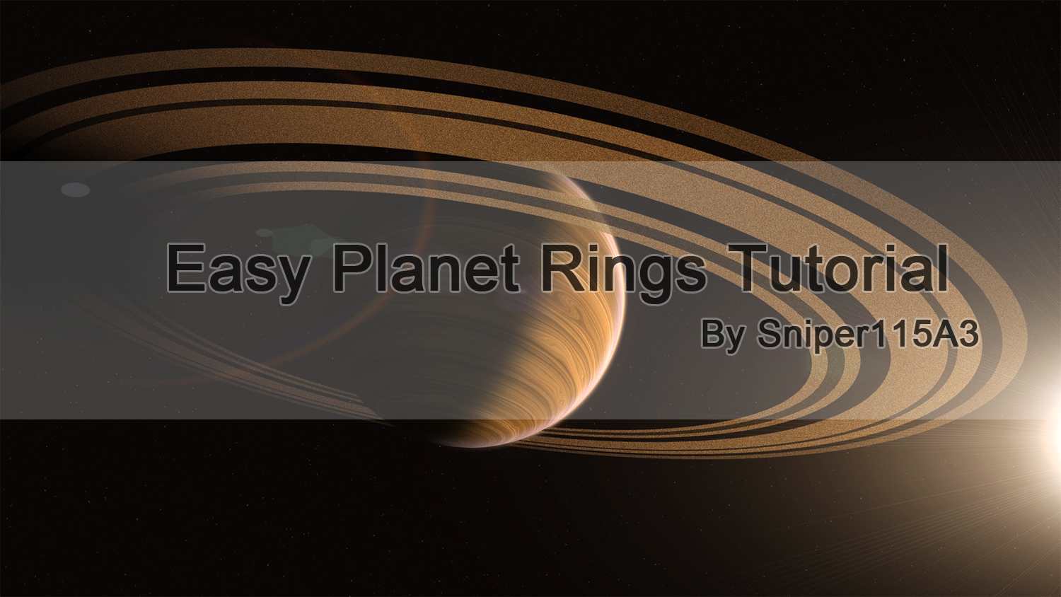 Easy Planet Rings Tutorial