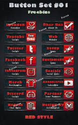 Freebies - Button/Panel Set - Red Style