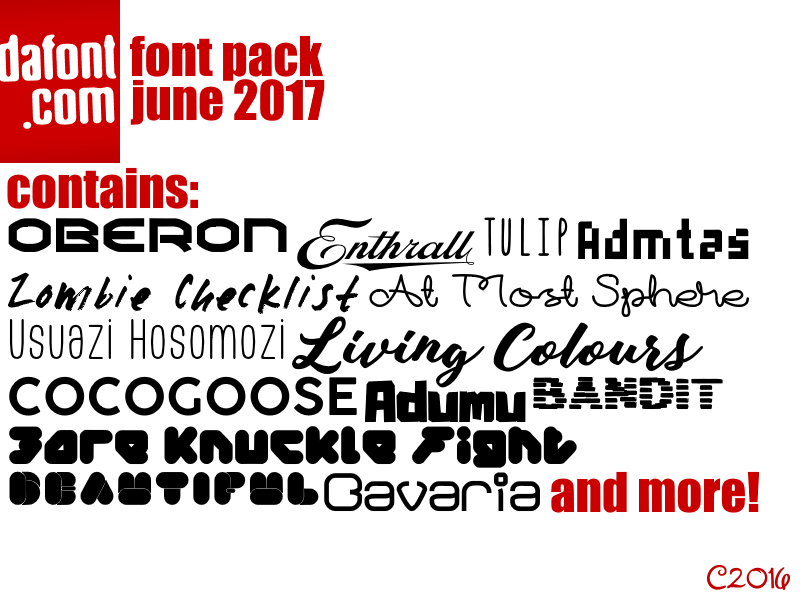 DaFont Font Pack June 2017 by CataArchive on DeviantArt