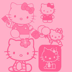 pinceles de hello kitti