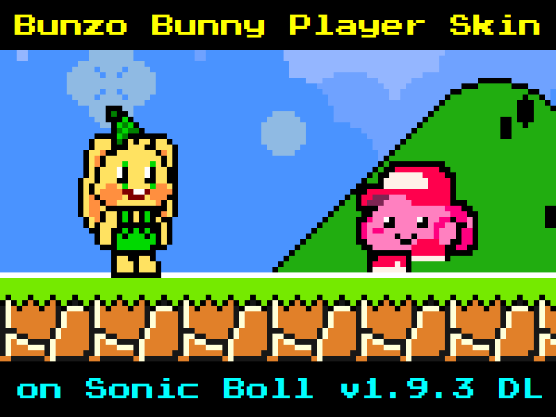 Bunzo Bunny Player Skin on Sonic Boll v1.9.3 by Cuddlesnam on DeviantArt