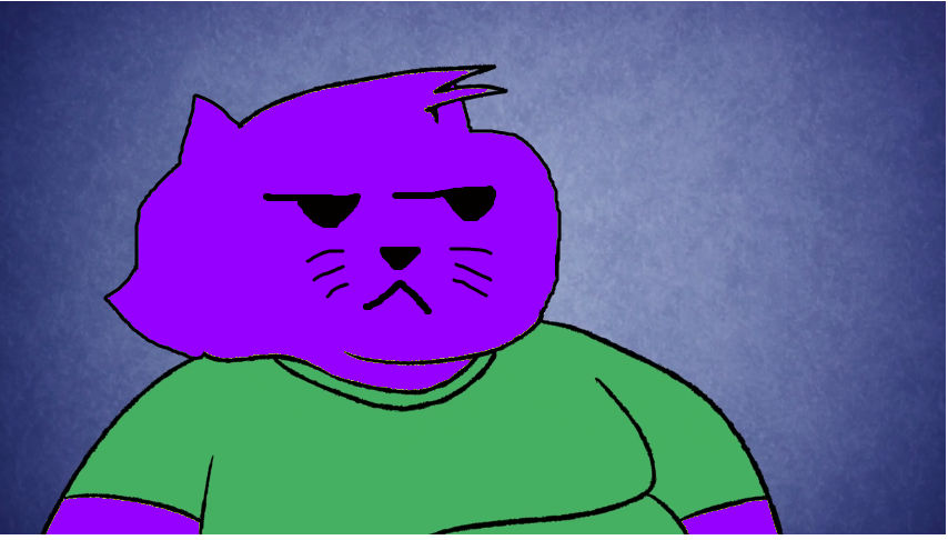 Big Purple Cat by JulianBluewoodjay on DeviantArt